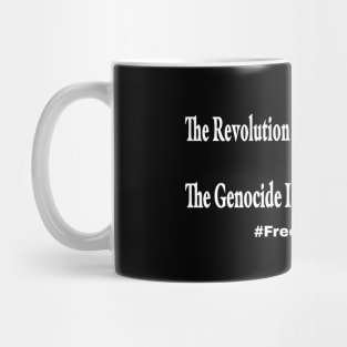 The Revolution Will Not Be Televised but The Genocide Is Being Livestreamed #FreePalestine - Horizontal Mug